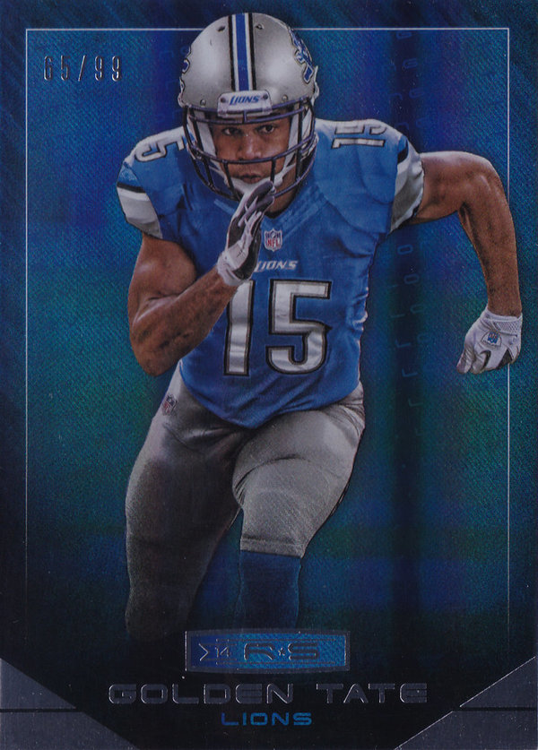 2014 Rookies and Stars Longevity Holofoil Parallel #75 Golden Tate /99 Lions!