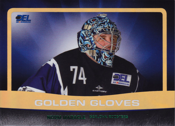 2008-09 DEL Playercards Golden Gloves #GG09 Norm Maracle Goalie Iserlohn Roosters