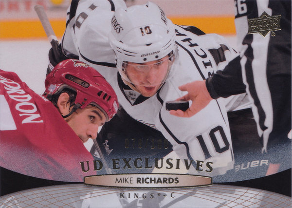2011-12 Upper Deck Exclusives #368 Mike Richards /100 Kings!