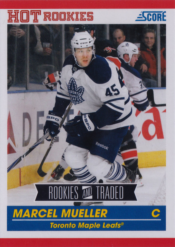2010-11 Score #649 Marcel Mueller RC Maple Leafs/Hamburg Freezers!