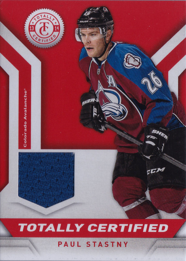 2013-14 Totally Certified Jerseys Red Paul Stastny Avalanche!