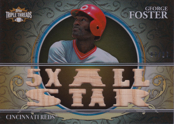 2013 Topps Triple Threads Relics #GF3 George Foster /36 Reds!