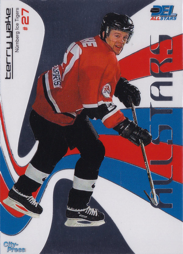 2002-03 DEL Playercards All-Stars #AS16 Terry Yake Nürnberg Ice Tigers