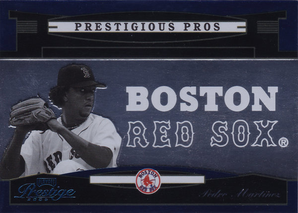 2005 Playoff Prestige Prestigious Pros Blue #45 Pedro Martinez /900 Red Sox!