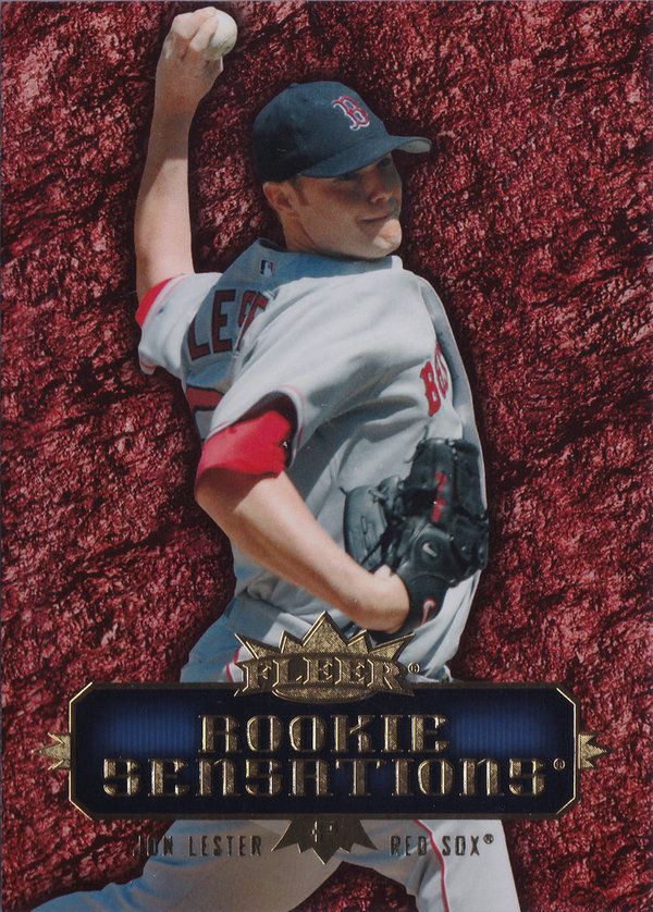 2007 Fleer Rookie Sensations #JL Jon Lester Red Sox!