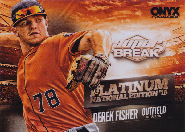 2015 Onyx Super Break National Convention #DF Derek Fisher Prospect Astros!
