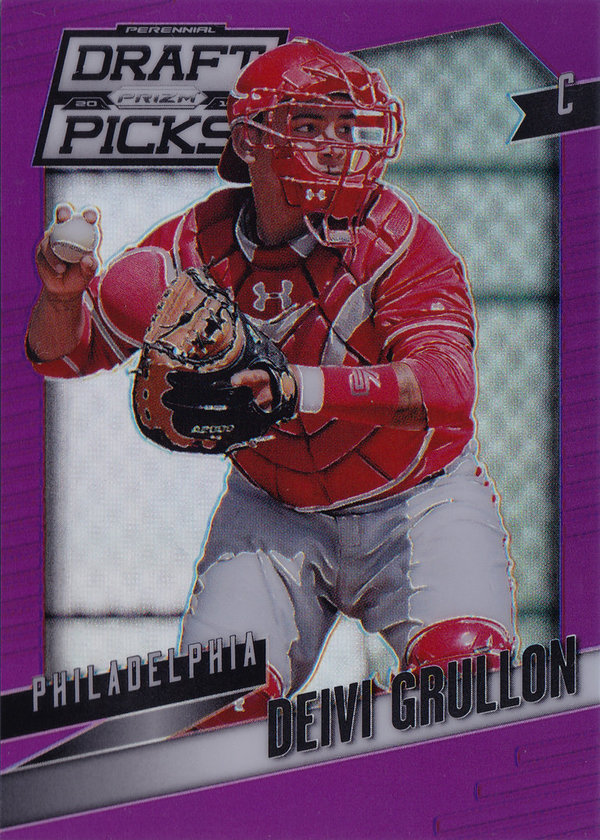 2014 Panini Prizm PDP Prizms Purple #92 Deivi Grullon /149 Phillies!