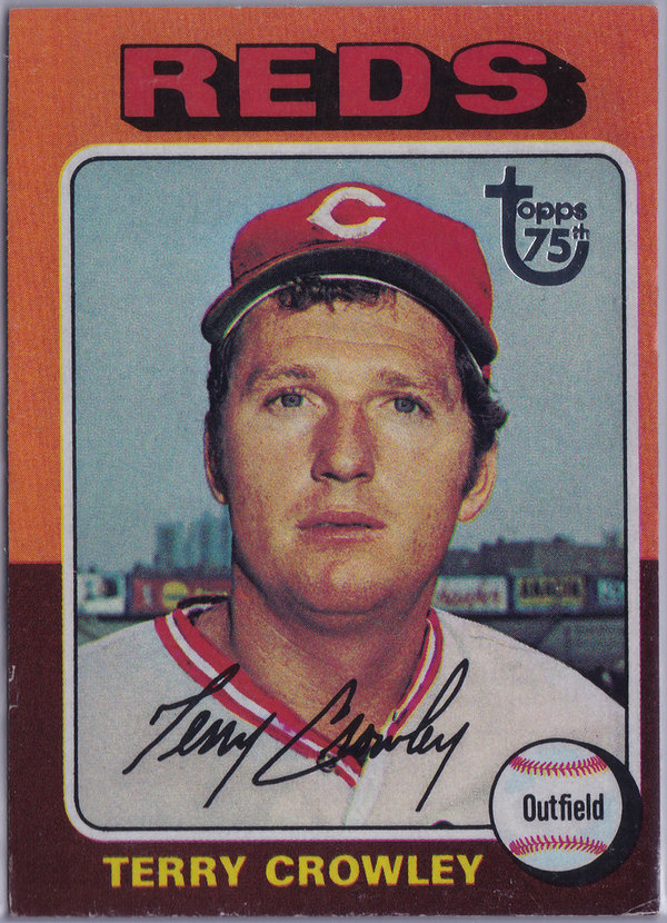 2014 Topps 75th Anniversary Buyback 1975 #447 Terry Crowley Reds!