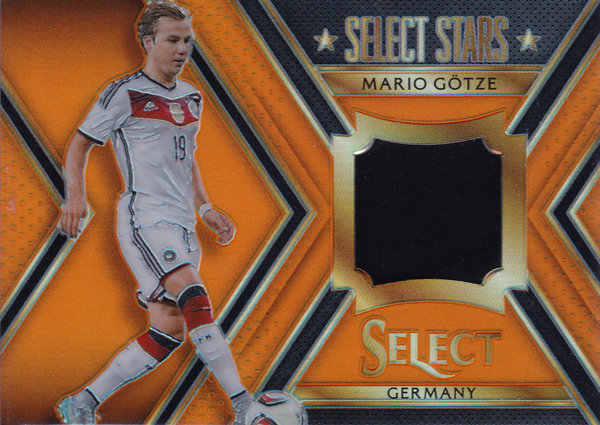 2015-16 Panini Select Soccer Select Stars Materials Orange Mario Götze /149 Deutschland DFB