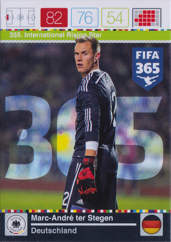 2015 FIFA 365 Adrenalyn XL International Rising Star Marc-André ter Stegen Deutschland DFB