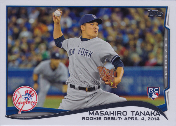 2014 Topps Update #US25 Masahiro Tanaka RC Yankees!