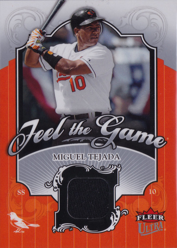 2006 Ultra Feel the Game Jersey #MT Miguel Tejada Orioles!
