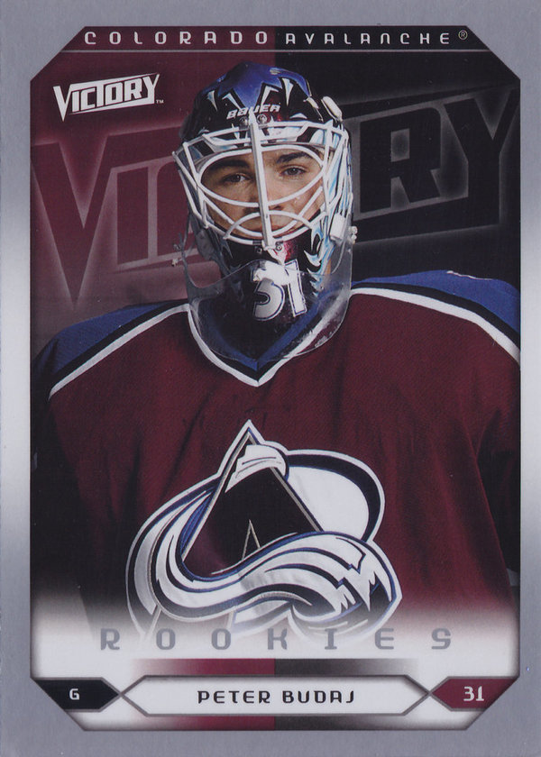 2005-06 Upper Deck Victory #251 Peter Budaj RC Goalie Avalanche!