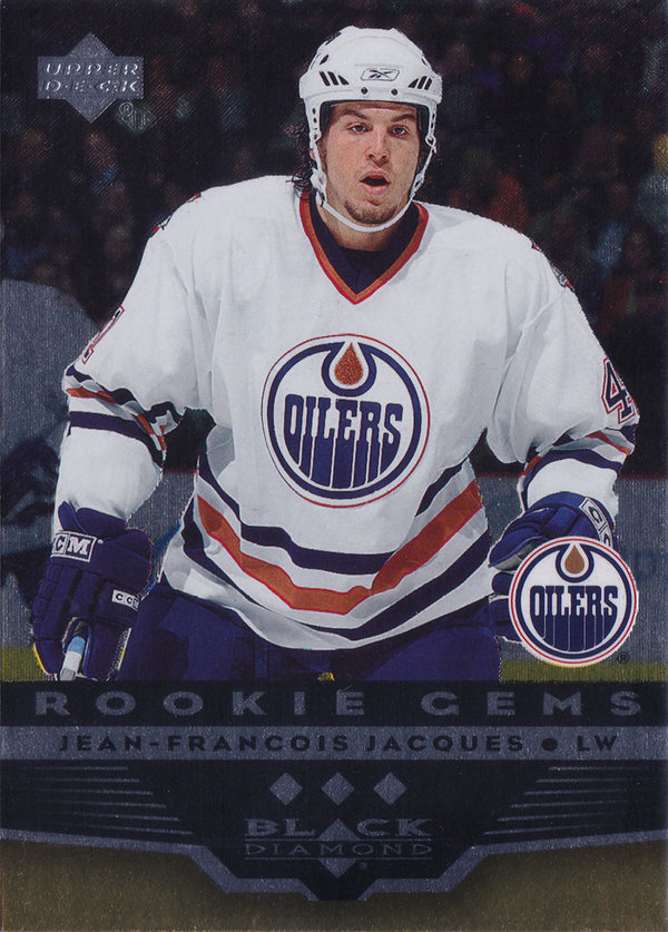 2005-06 Black Diamond #243 Jean-Francois Jacques RC Oilers!