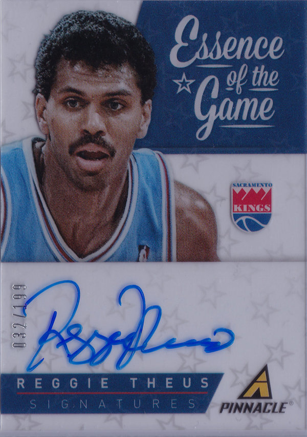 2013-14 Pinnacle Essence of the Game Autograph Reggie Theus /199 Kings!
