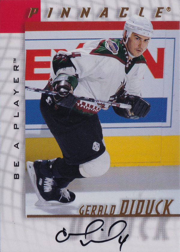 1997-98 Be A Player Autographs #55 Gerald Diduck AUTO Coyotes!