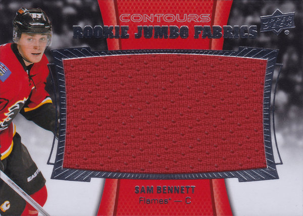 2015-16 Upper Deck Contours Rookie Jumbo Fabrics Sam Bennett Flames!