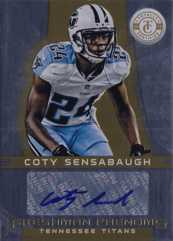 2012 Totally Certified Gold #196 Coty Sensabaugh AUTO /25 Titans!