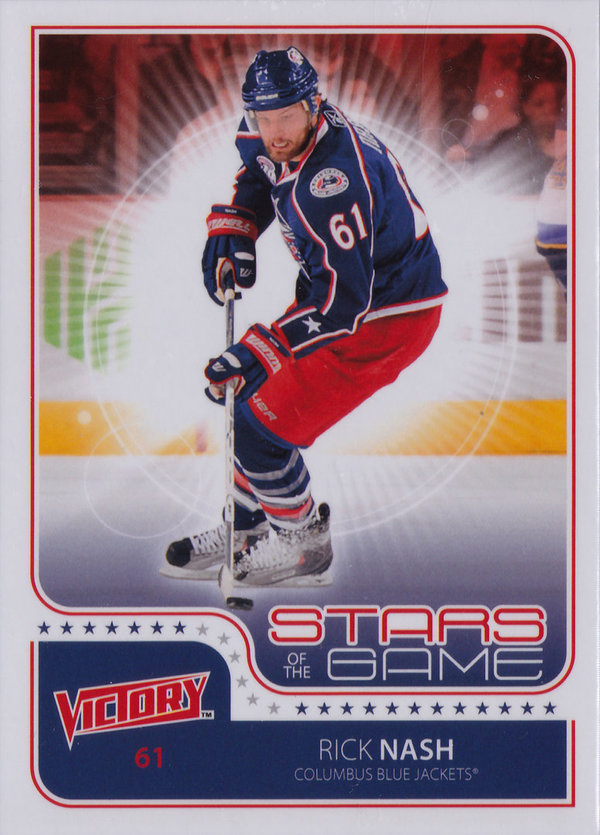 2011-12 Upper Deck Victory Stars of the Game Rick Nash Blue Jackets!