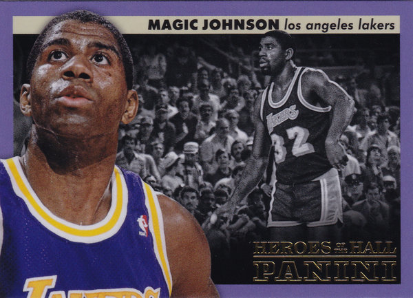 2012-13 Panini Heroes of the Hall #25 Magic Johnson Lakers!