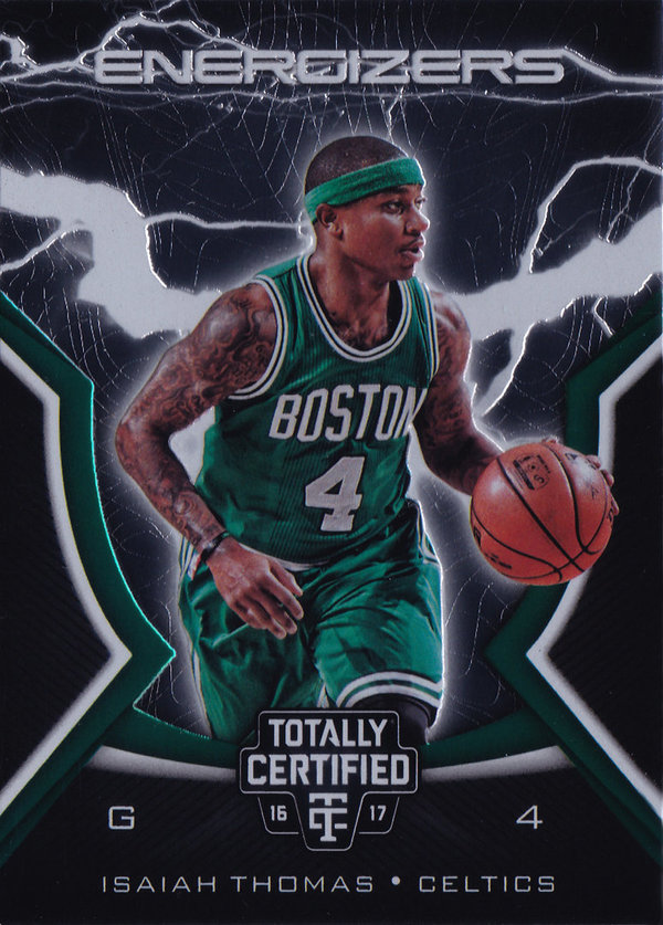 2016-17 Totally Certified Energizers #4 Isaiah Thomas Celtics!