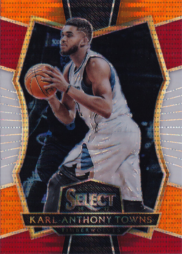 2016-17 Select Prizms Tri-Color #125 Karl-Anthony Towns Timberwolves!