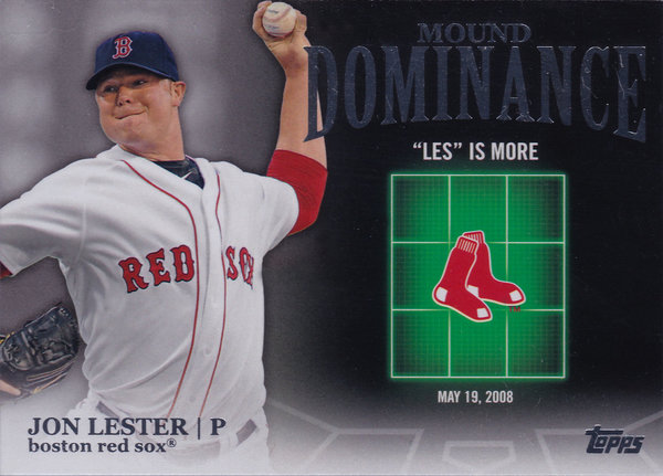 2012 Topps Mound Dominance #MD13 Jon Lester Red Sox!