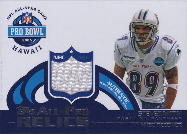 2006 Topps All-Pro Relics #APSS Steve Smith Panthers!