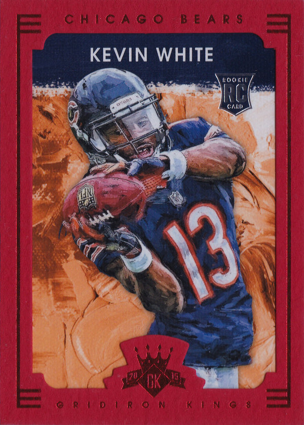 2015 Gridiron Kings Framed Red #103 Kevin White RC Bears!