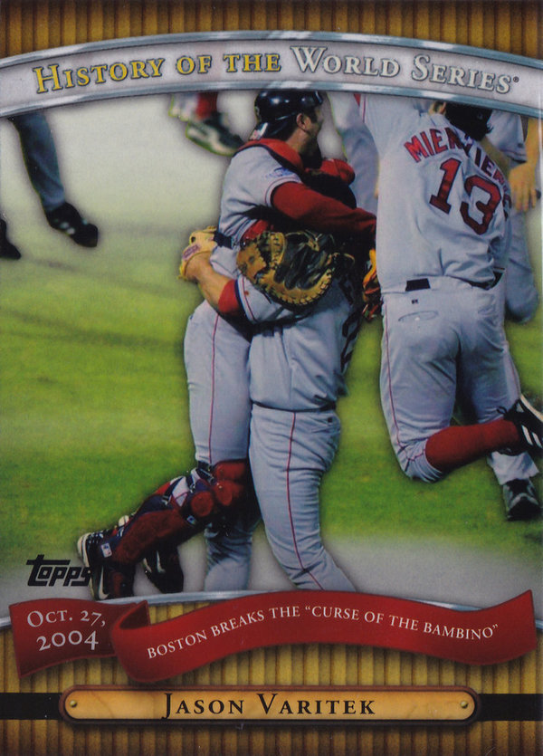 2010 Topps History of the World Series #HWS19 Jason Varitek Red Sox!