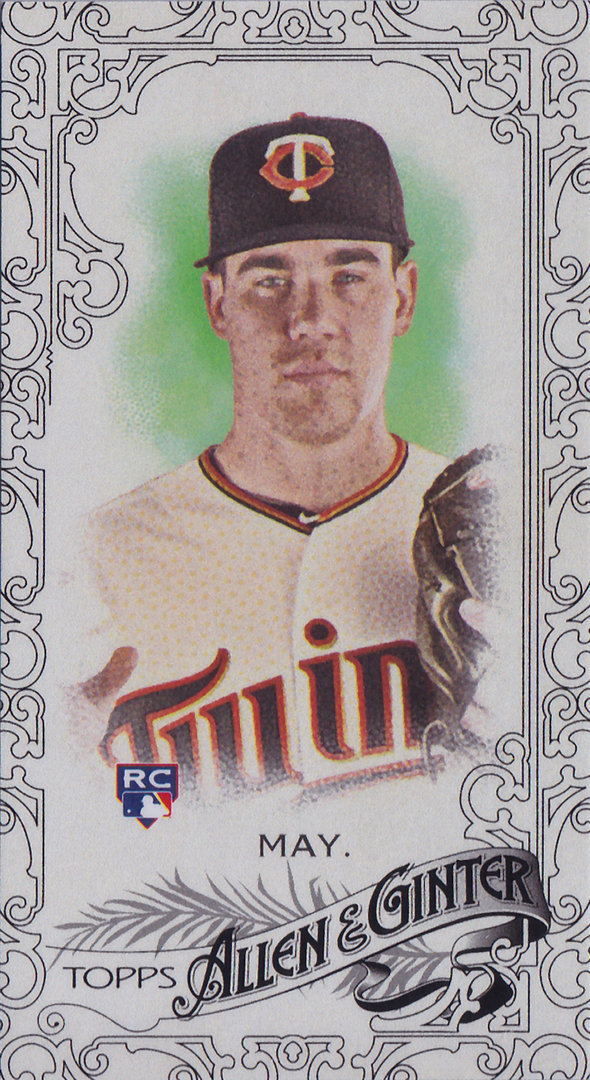 2015 Topps Allen and Ginter Mini Black #240 Trevor May RC Twins!