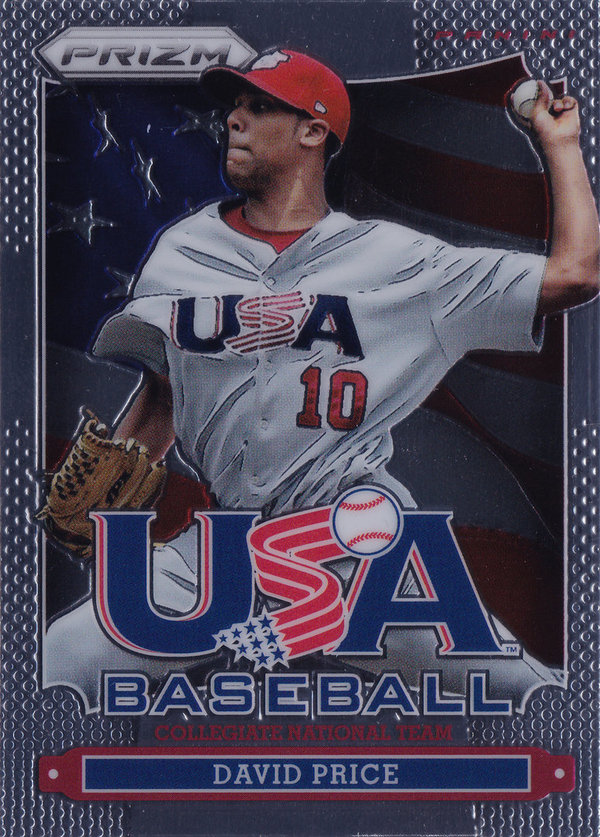 2013 Panini Prizm USA Baseball #8 David Price Rays!