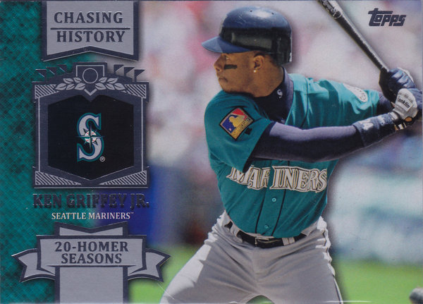 2013 Topps Chasing History #CH55 Ken Griffey Jr. Mariners!