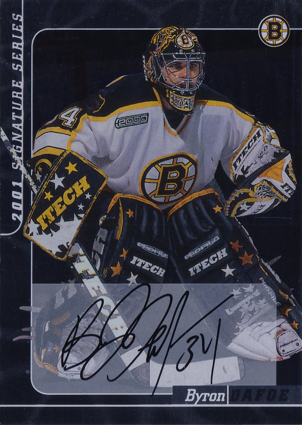 2000-01 BAP Signature Series Autographs #122 Byron Dafoe AUTO Goalie Bruins!