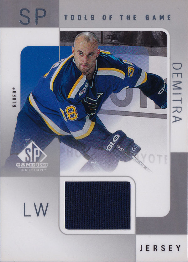 2000-01 SP Game Used Tools of the Game Jersey Pavol Demitra Blues!