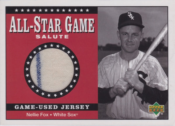 2002 Upper Deck All-Star Salute Game Jersey Nellie Fox White Sox!
