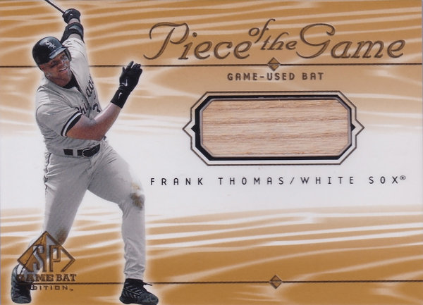 2001 SP Game Bat Edition Piece of the Game #FT Frank Thomas White Sox!