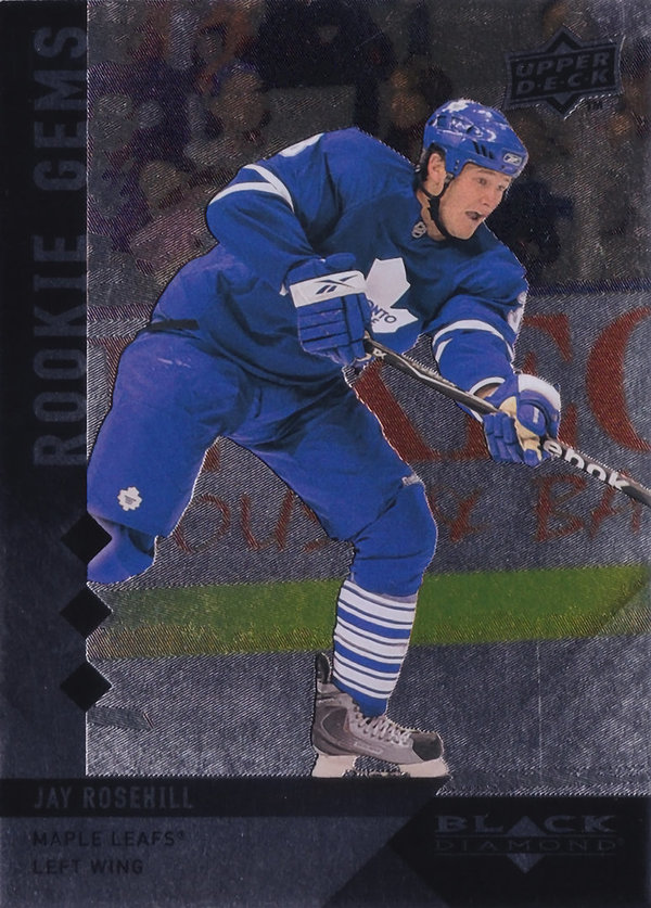 2009-10 Black Diamond #175 Jay Rosehill RC Maple Leafs!