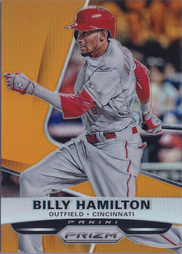 2015 Panini Prizm Prizms Orange #34 Billy Hamilton /60 Reds!