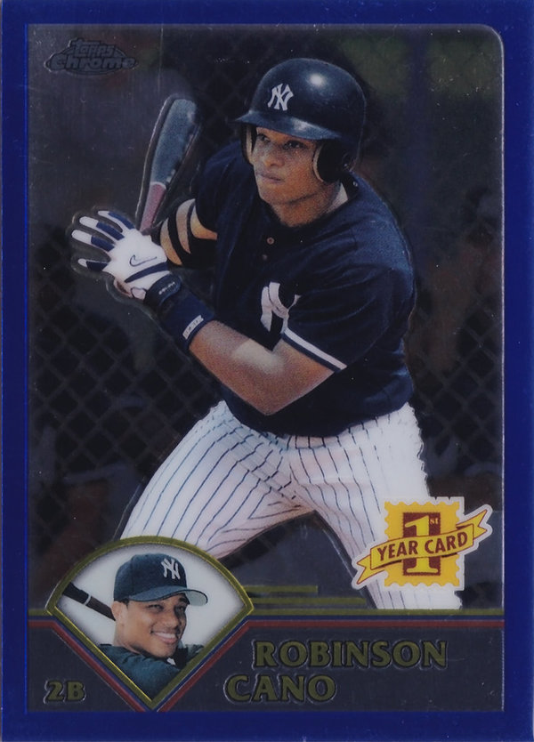 2003 Topps Chrome Traded #T200 Robinson Cano FY RC Yankees!