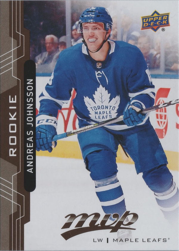 2018-19 Upper Deck MVP #249 Andreas Johnsson RC Maple Leafs!