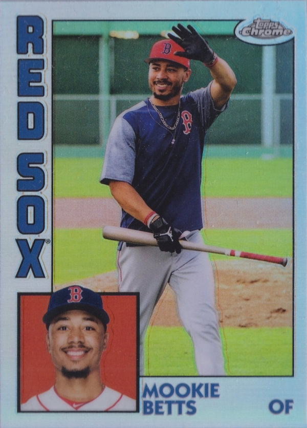 2019 Topps Chrome '84 Topps #84TC20 Mookie Betts Red Sox!