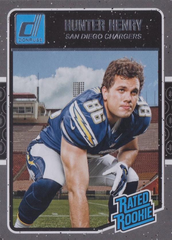 2016 Donruss #369 Hunter Henry RR RC Chargers!