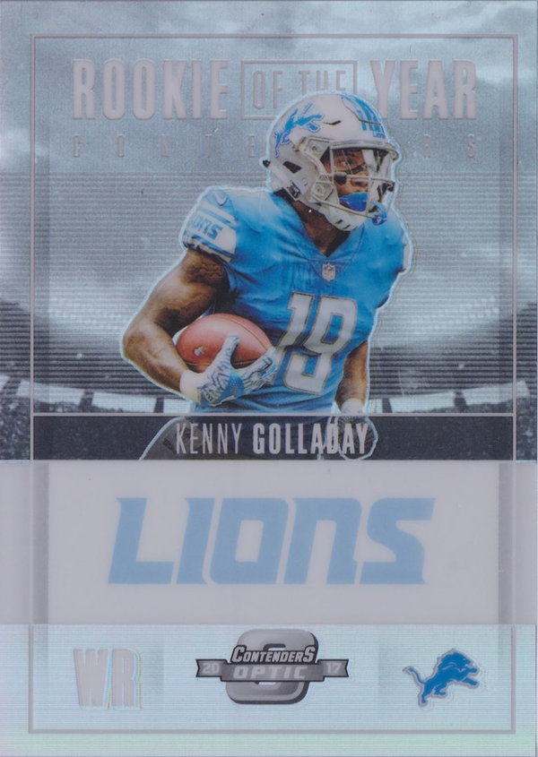 2017 Panini Contenders Optic Rookie of the Year Contenders #16 Kenny Golladay /99 Lions!