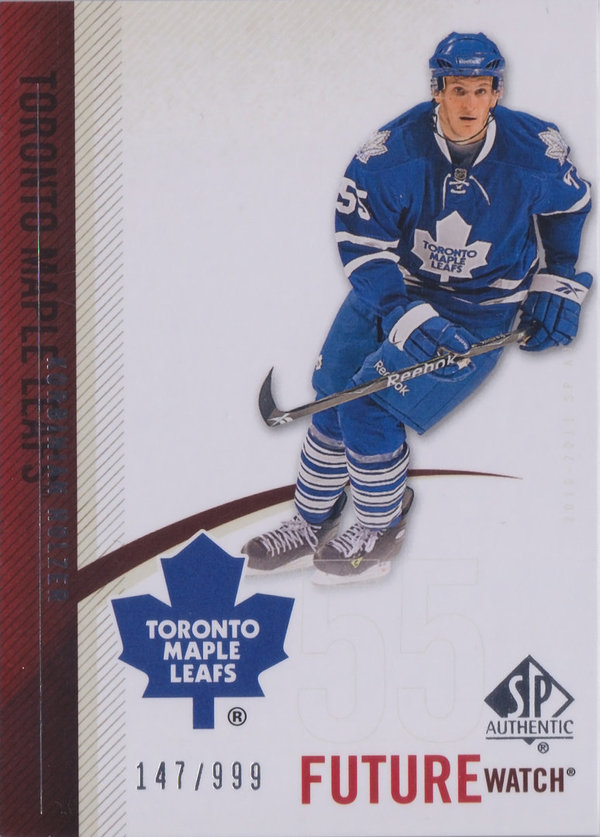 2010-11 SP Authentic #215 Korbinian Holzer RC /999 Maple Leafs!