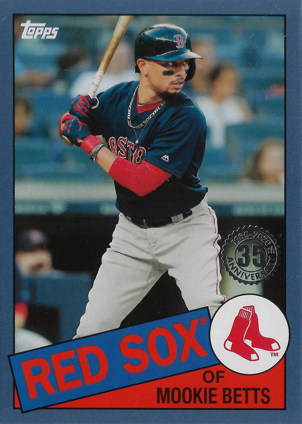2020 Topps '85 Topps Blue #8521 Mookie Betts Red Sox!