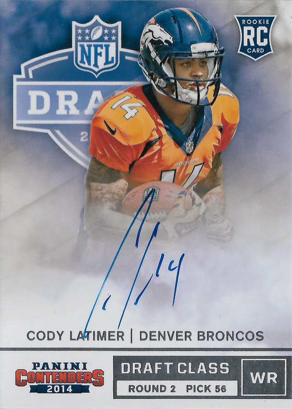 2014 Panini Contenders Draft Class Autographs #RDACL Cody Latimer AUTO Broncos!