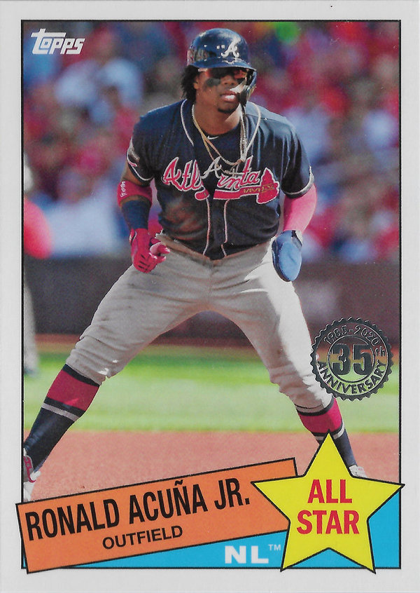 2020 Topps '85 Topps All Stars #85AS39 Ronald Acuna Jr. Braves!