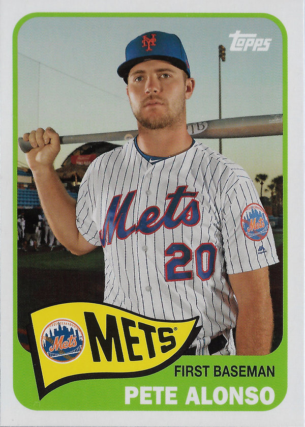 2020 Topps Topps Choice #TC5 Pete Alonso Mets!