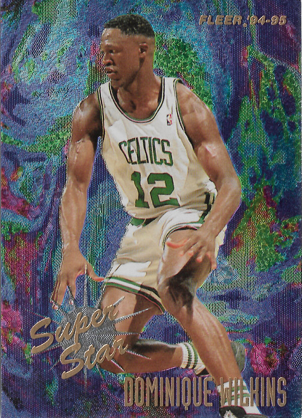 1994-95 Fleer Superstars #6 Dominique Wilkins Celtics!